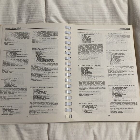 The Panhellenic Cookbook MEATS 1968 VINTAGE Spiral 2000+ Recipes - Picture 5 of 9